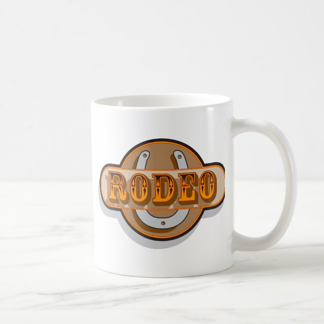 Taza De Café Rodeo Horseshoe (Derecha)