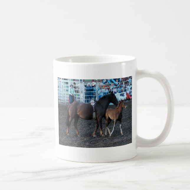 Taza De Café Rodeo Mare y Foal (Derecha)