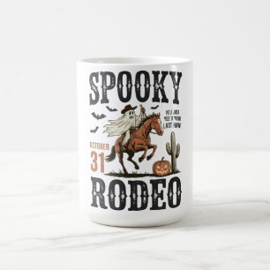 Taza De Café Rodeo Western de Halloween Espeluznante