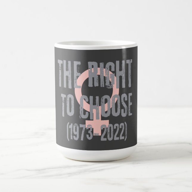 Taza De Café Roe V Wade Fecha de Muerte Tipografía (Centro)