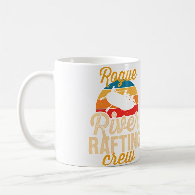 Taza De Café Rogue River Rafting Crew Whitewater Rafting On Rog (Izquierda)