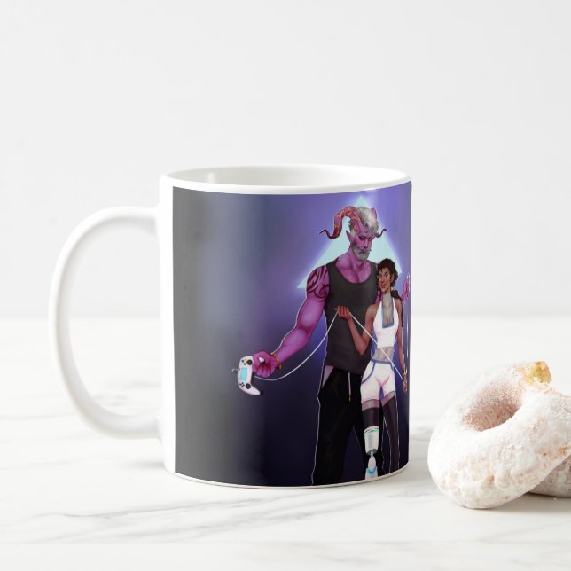 Taza De Café Rohn y Nakia Mug (Con donut)