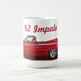 Taza De Café Rojo 1962 Impala convertible