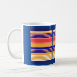 TAZA DE CAFÉ ROJO AMARILLO TIRA DE ROJO
