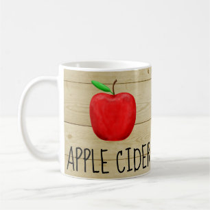 Taza De Café Rojo Apple de la sidra de Apple