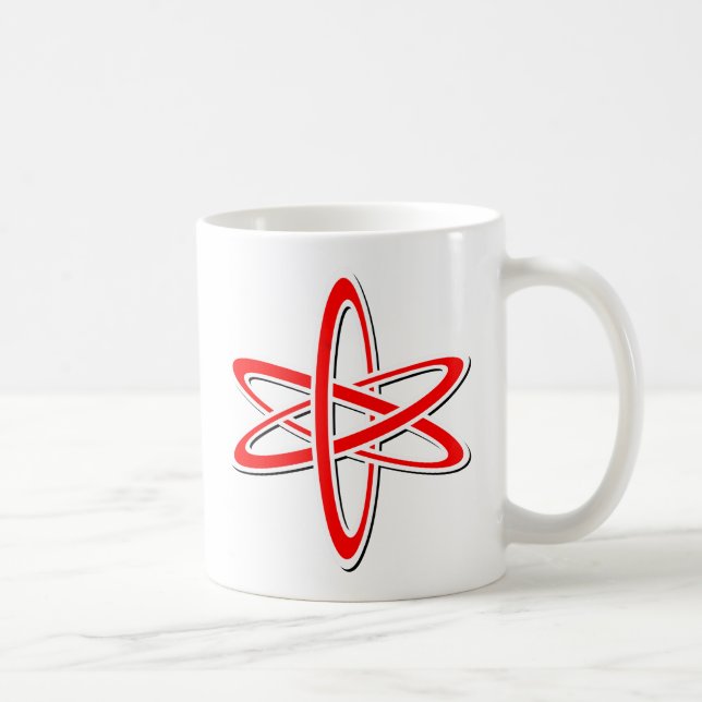 Taza De Café Rojo atómico (Derecha)