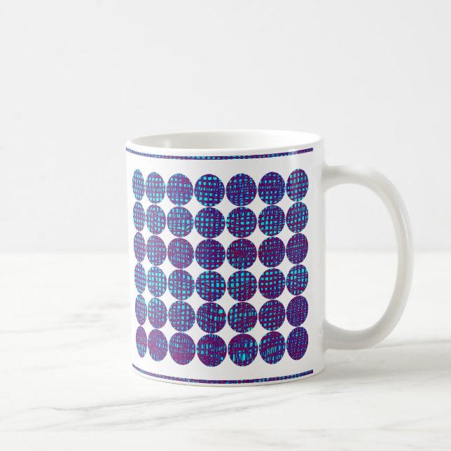 Taza De Café Rojo, blanco, azul (Derecha)