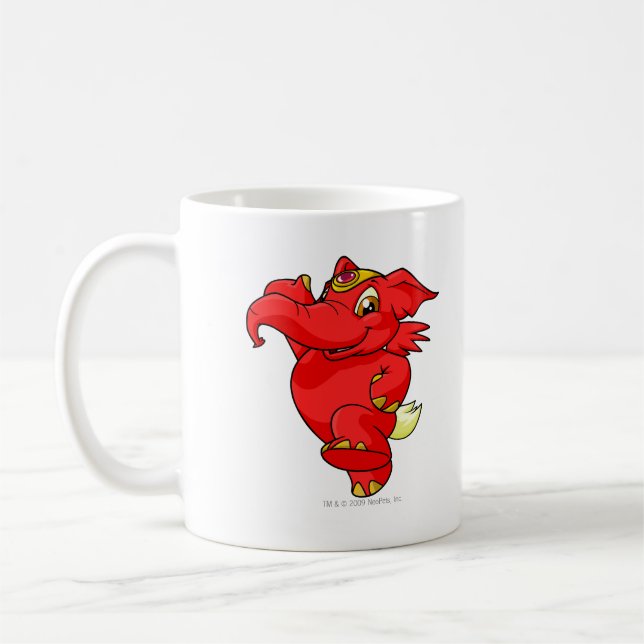 Taza De Café Rojo de Elephante (Izquierda)