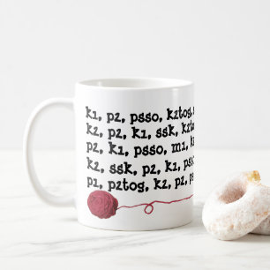 Taza De Café Rojo de la bola del hilado de las instrucciones