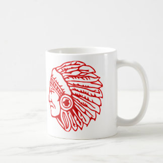 Taza De Café Rojo de piel roja
