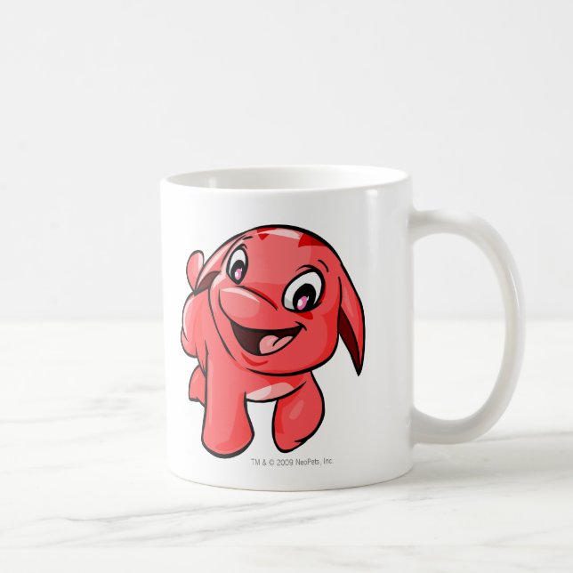 Taza De Café Rojo de Pooogle (Derecha)