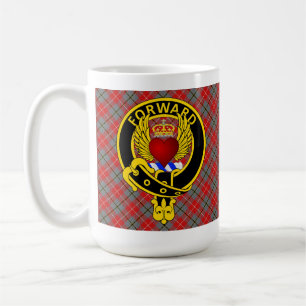 Taza De Café Rojo del corazón alado "HACIA FUERTE" Douglas Tart