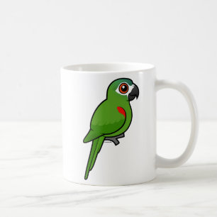 Taza De Café Rojo-llevó a hombros el Macaw