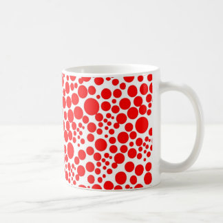 Taza De Café rojo puntúa pünktchen polka gira tocan ligeramente