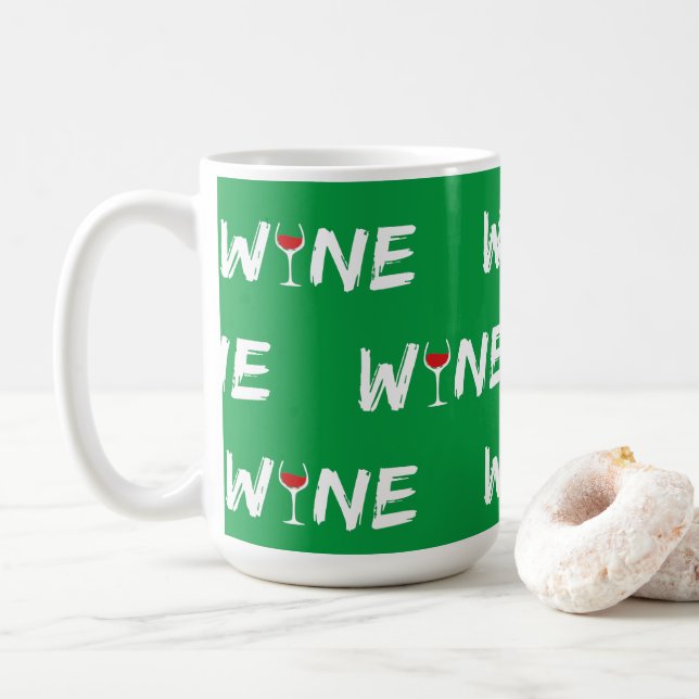 Taza De Café Rojo vino (Con donut)