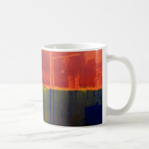 Taza De Café Rojo y azul