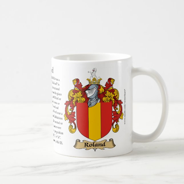 Taza De Café Roland, el origen, el significado y el escudo (Derecha)