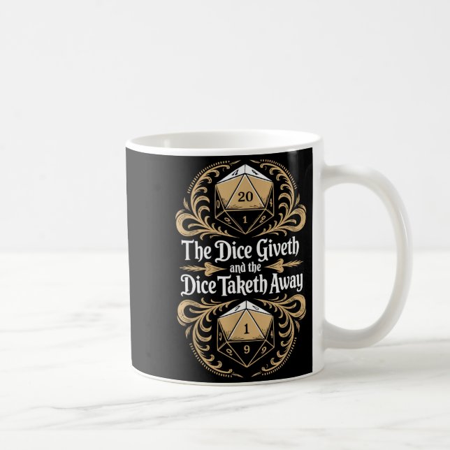 Taza De Café Role Playing Gamer Rpg Master D20 Tabletop Funny R (Derecha)