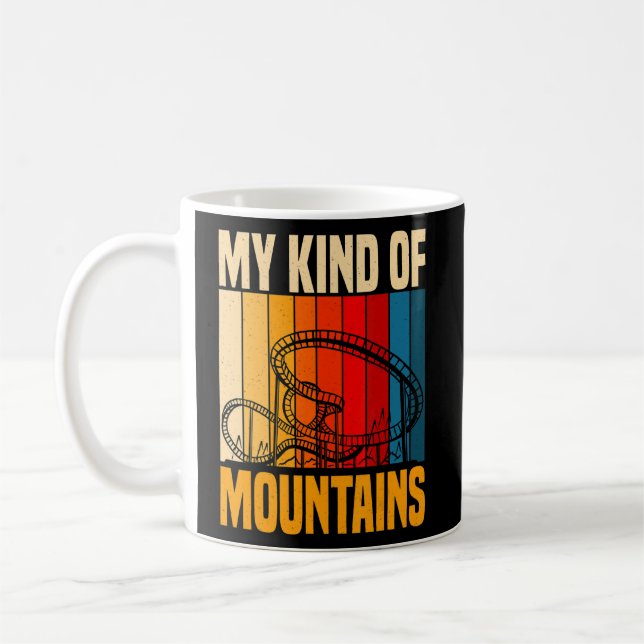 Taza De Café Roller Coaster Park Roller Coaster Junkie (Izquierda)