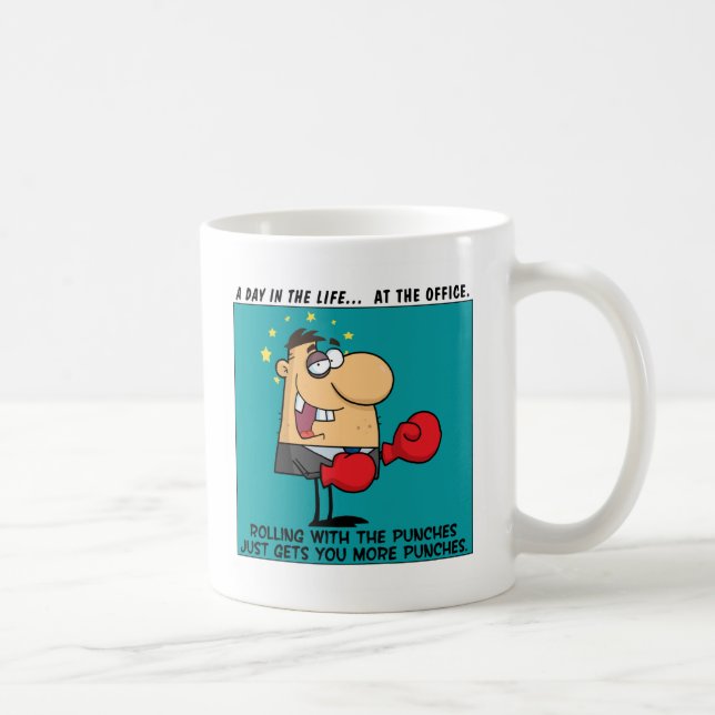 Taza De Café Rolling with Punches (Derecha)
