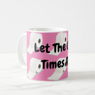 Taza De Café Rollo de inodoro de virus Corona rosa