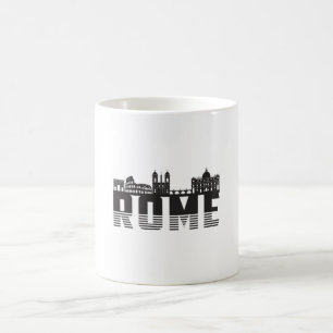 Taza De Café Roma Italia City Skyline Cityscape Idea de regalo 