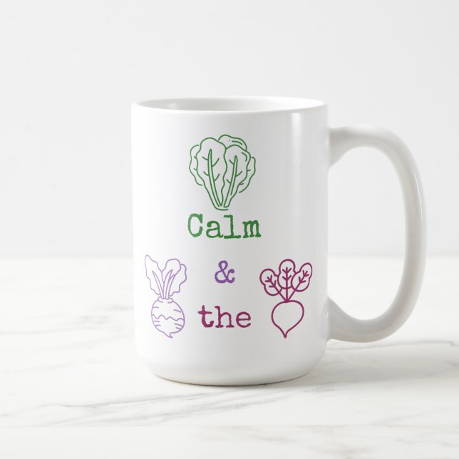 Taza De Café Romaine Calm & Turnip the Beet (Derecha)