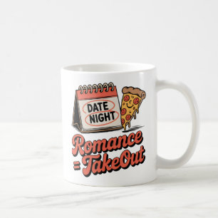 Taza De Café Romance = Comida para llevar Amor Casual con Hum