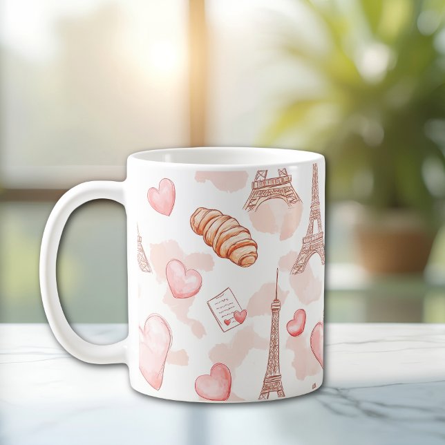 Taza De Café Romance de París San Valentín (Subido por el creador)
