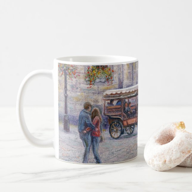 Taza De Café "Romance europeo" (Con donut)