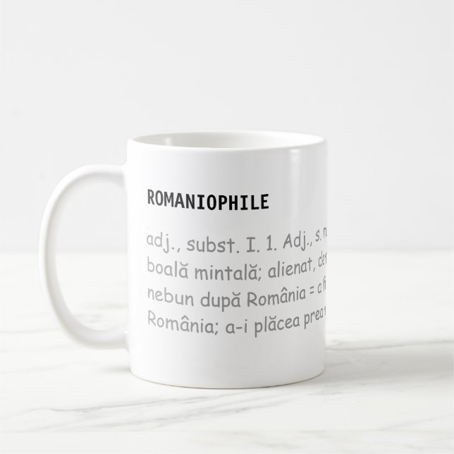 Taza De Café Romaniophile - bebida (Izquierda)