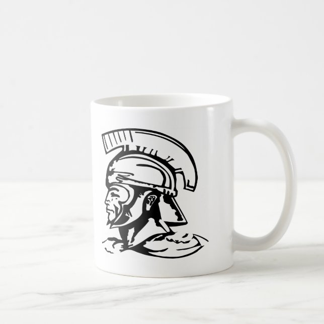 Taza De Café Romano espartano del centurión (Derecha)