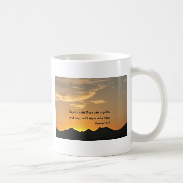 Taza De Café Romanos 12:15 (Derecha)