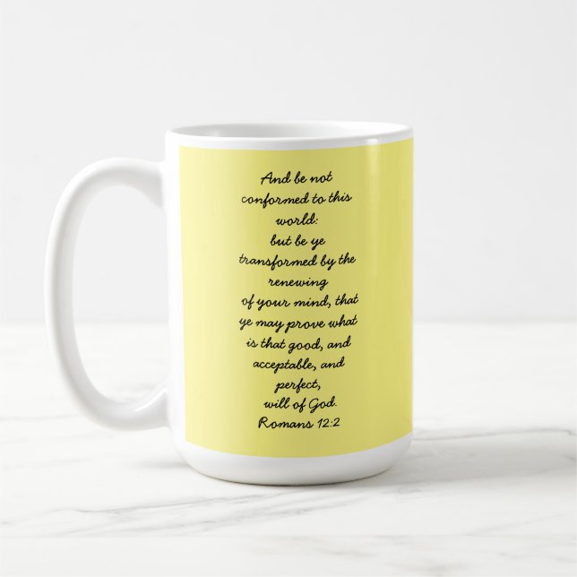 Taza De Café Romanos 12:2 Mug (Izquierda)