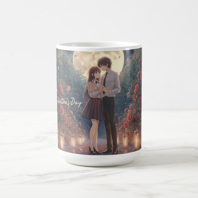 Taza De Café Romantic Couple Valentine's Day Mug (Centro)