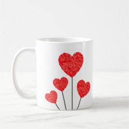 Taza De Café Romantic Heart Balloons Mug