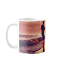 Romantic Mug Sunset Beach - Pareja Silhouettet Mug