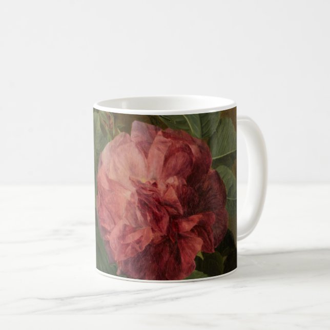 Taza De Café Romantic Old English Roses (Anverso derecho)