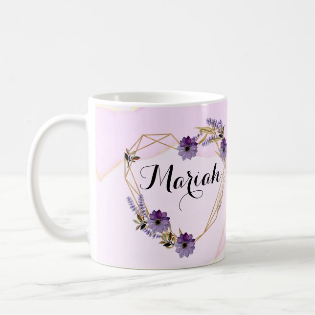 Taza De Café Romantic pink abstract  (Izquierda)