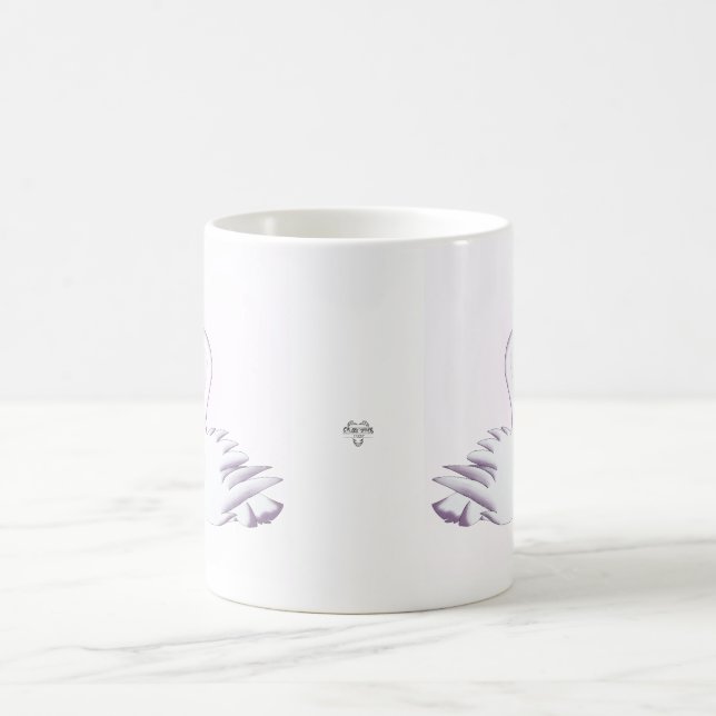 Taza De Café Romantic Swan Love Elegant Double-Sided Mug Cup (Centro)