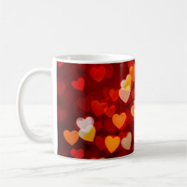 Taza De Café Romantic Valentine Heart Pattern
