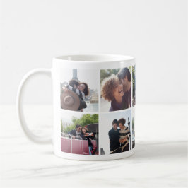 Taza De Café Romántica pareja de viajes Collage de fotos Mug