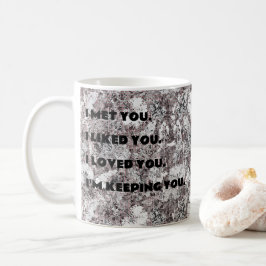 Taza De Café Romántico Aniversario Floral Mug