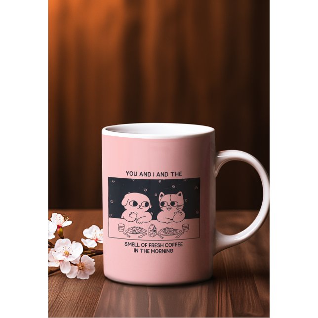 Taza De Café Romántico con tema animal kawaii (Subido por el creador)