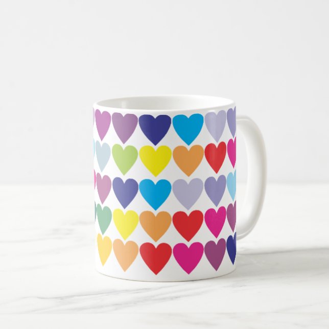 Taza De Café Romántico Heart Classic (Anverso derecho)
