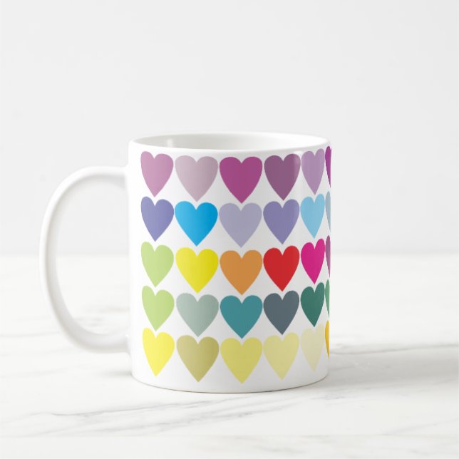 Taza De Café Romántico Heart Classic (Izquierda)
