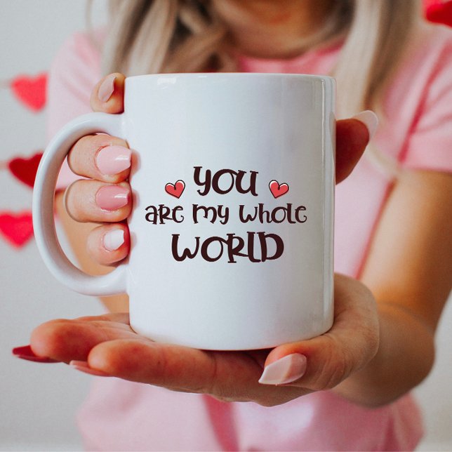 Taza De Café Romántico Love Mug, Eres Todo Mi Mundo (Subido por el creador)