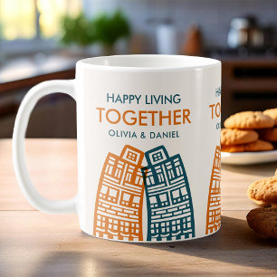 Taza De Café Romántico vivir juntos