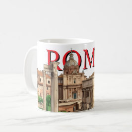 Taza De Café Rome Mug – Roman Forum | Souvenir coffee cup