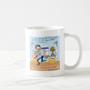 Taza De Café Romney Intenta Zingers en Obama Regalos y Tarjetas